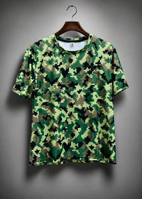 ZEESTYLE Army Green Activewear Tee