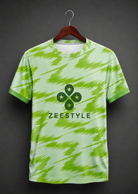 ZEESTYLE Green Wave Activewear Tee