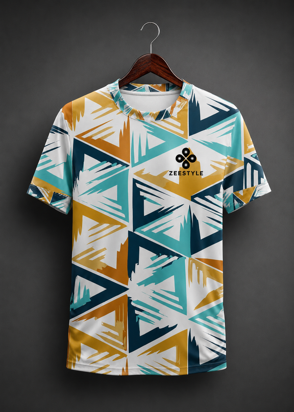 ZEESTYLE Modern Pattern Performance Tee