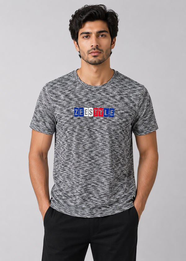 ZEESTYLE Premium Space Grey Imported Tee