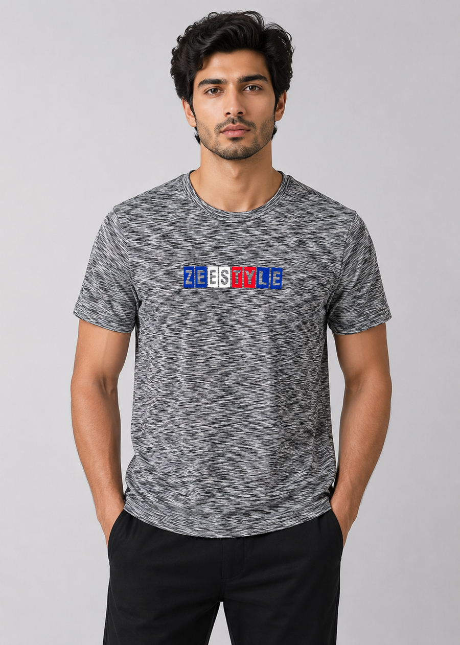 ZEESTYLE Premium Space Grey Imported Tee