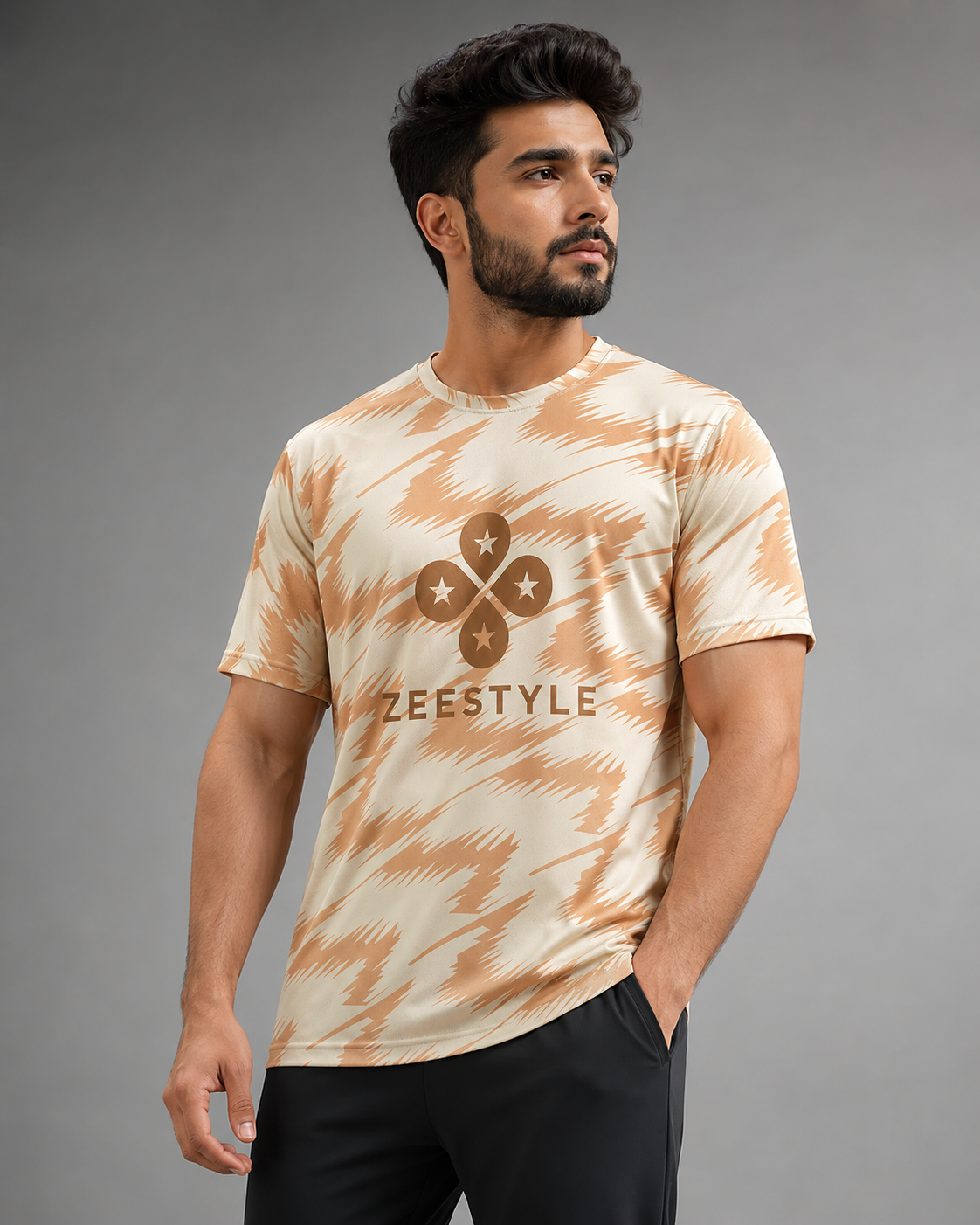 ZEESTYLE Desert Wave Activewear Tee