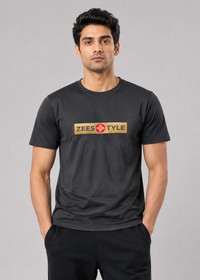 ZEESTYLE Signature Black Gold Imported Tee