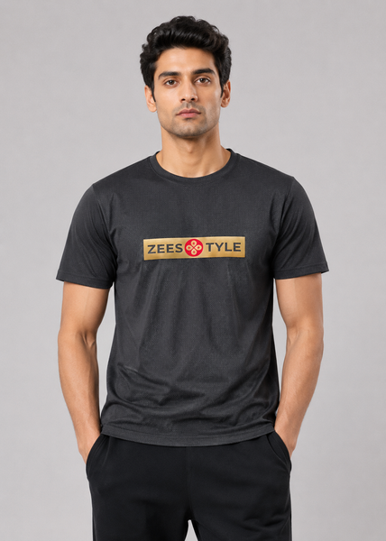 ZEESTYLE Signature Black Gold Imported Tee