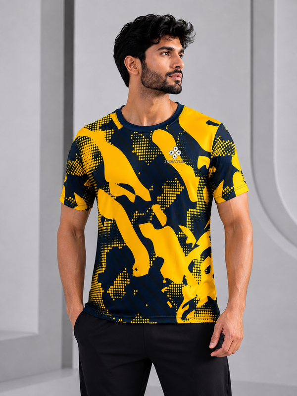 ZEESTYLE Golden Camo Performance Shirt