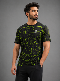 ZEESTYLE Green Black Volt Series T-Shirt
