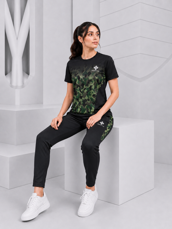 ZEESTYLE ARMY Camo Imported Summer Tracksuit – Women's