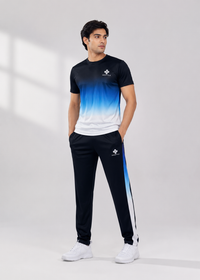ZEESTYLE Aqua Blue Gradient Summer Tracksuit