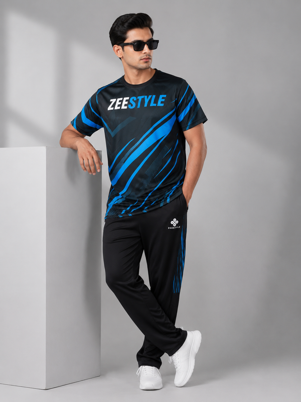 Red Strike Performance Summer Tracksuit – Black/Red