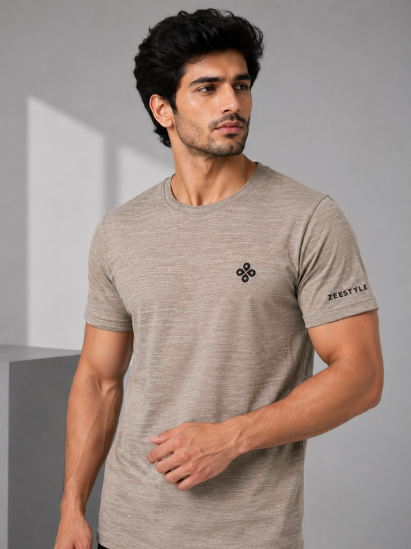 ZEESTYLE Premium Sand Beige Imported Tee