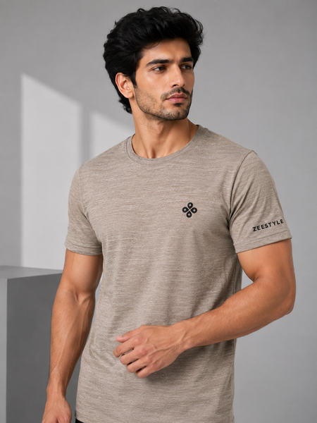 ZEESTYLE Premium Sand Beige Imported Tee