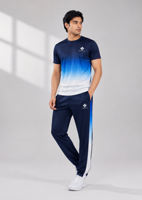 ZEESTYLE Aqua Blue Gradient Summer Tracksuit