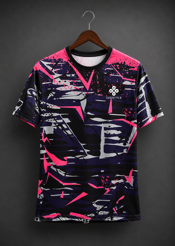 ZEESTYLE Neon Storm Performance T-Shirt