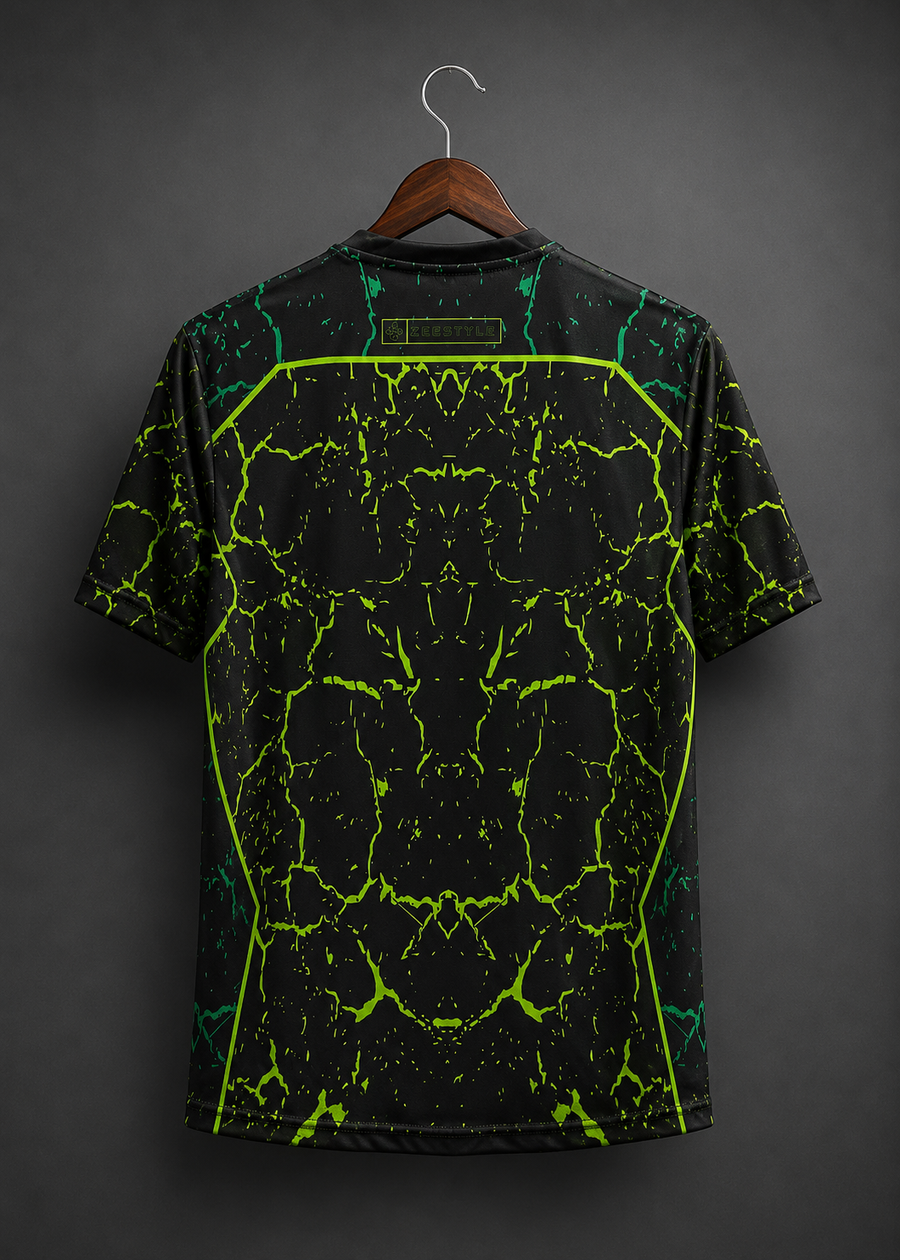 ZEESTYLE Green Black Volt Series T-Shirt