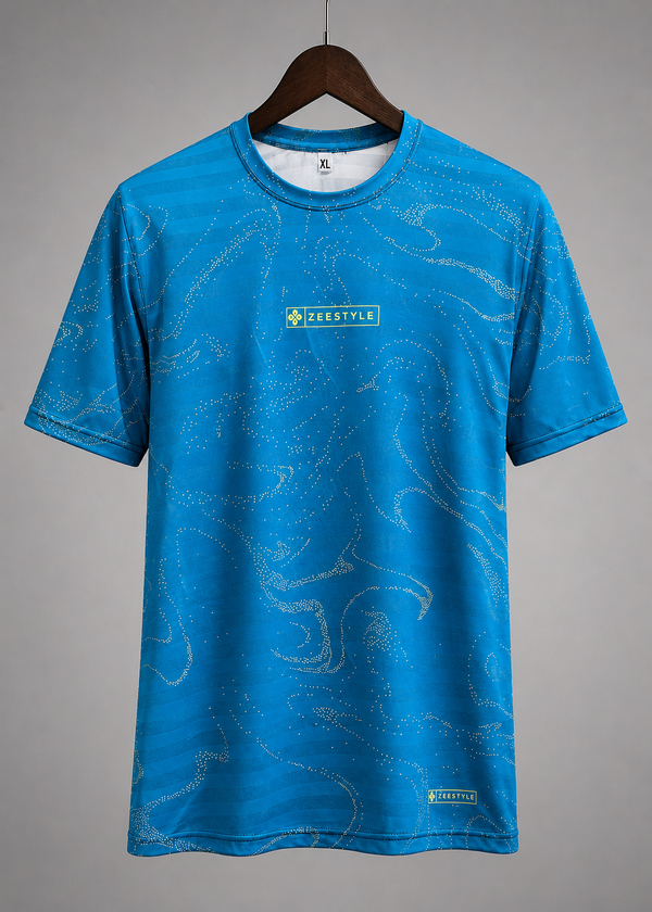 ZEESTYLE Ocean Blue Performance T-Shirt