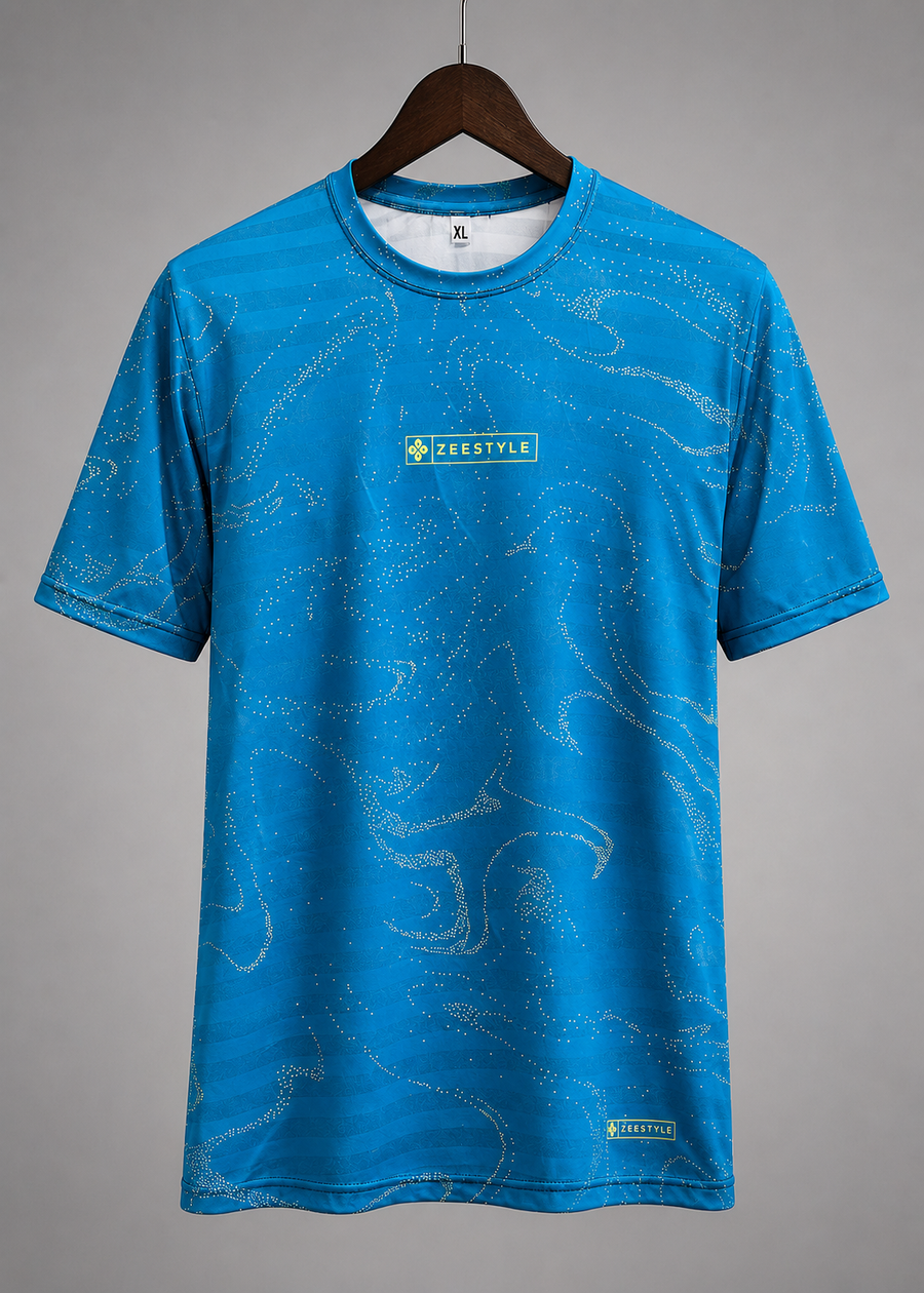 ZEESTYLE Ocean Blue Performance T-Shirt