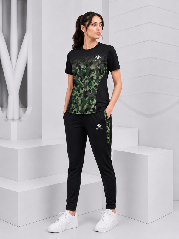 ZEESTYLE ARMY Camo Imported Summer Tracksuit – Women's