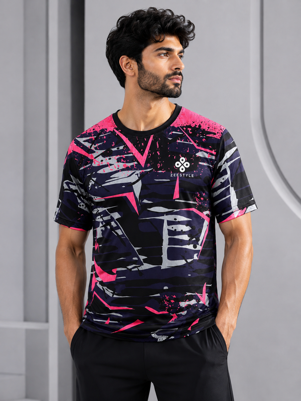 ZEESTYLE Neon Storm Performance T-Shirt